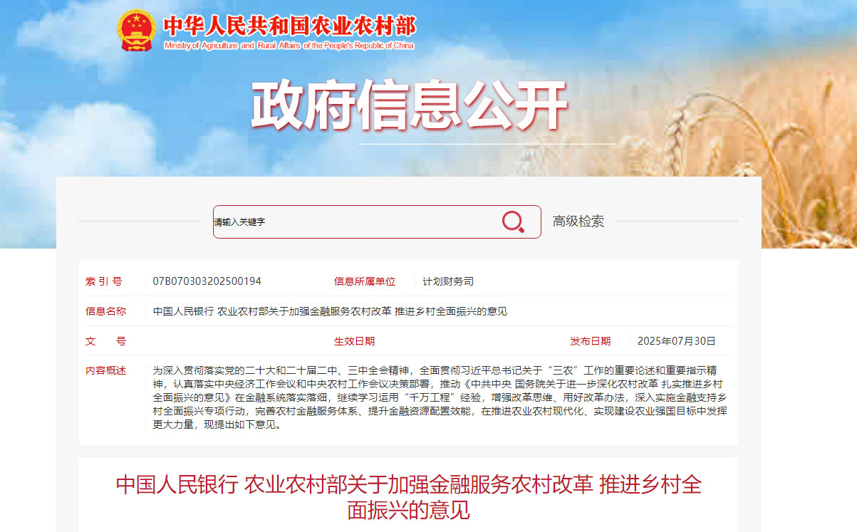 关于加强金融服务农村改革